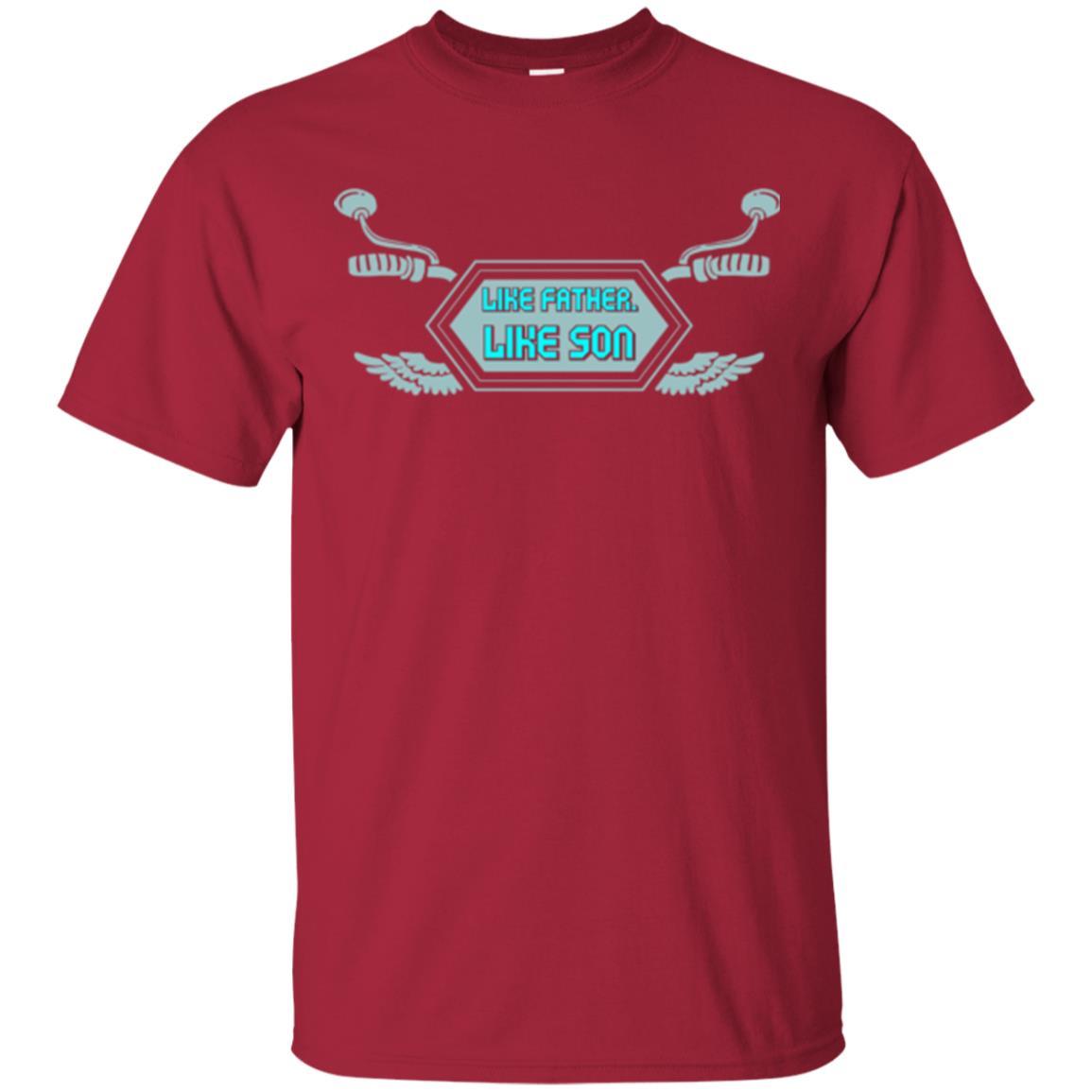 Motocross T-shirt Like Father Like Son Cardinal