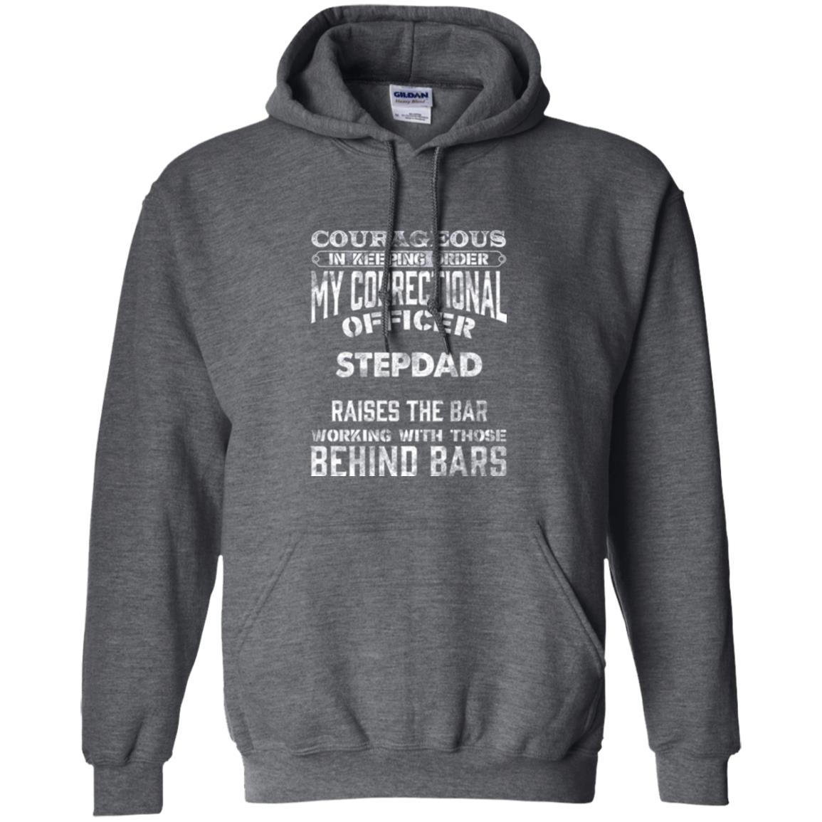 Daddy T-shirt Correctional Officer Step Dad Support Dark Heather