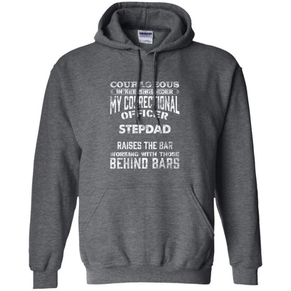 Daddy T-shirt Correctional Officer Step Dad Support Dark Heather
