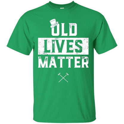 Old Lives Matter Funny Elderly 60th Birthday Shirt Irish Green