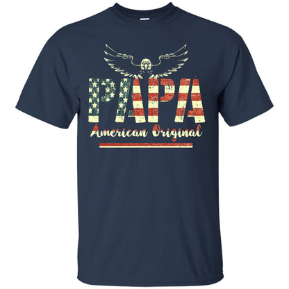 Papa American Original Grandparents T-shirt Navy