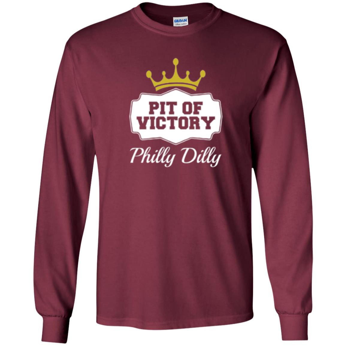 Football Lover T-shirt Philly Dilly Pit Of Victory T-shirt Maroon
