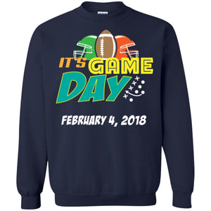 Football Lover T-shirt It_s Game Day February 4 2018 T-shirt