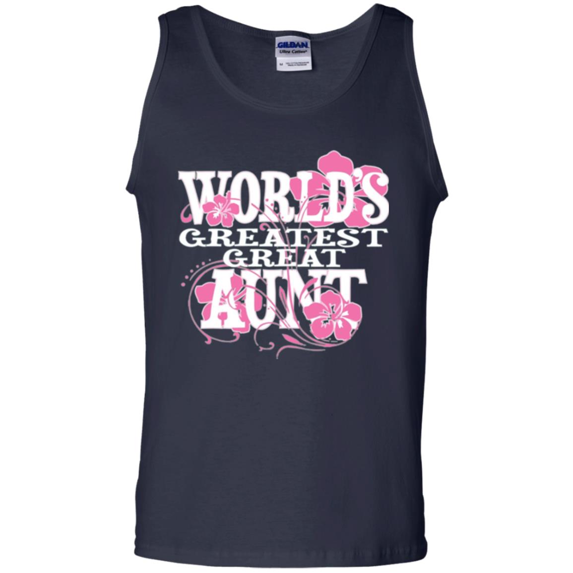 Aunt T-shirt World_s Greatest Great Aunt Navy