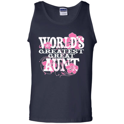 Aunt T-shirt World_s Greatest Great Aunt Navy