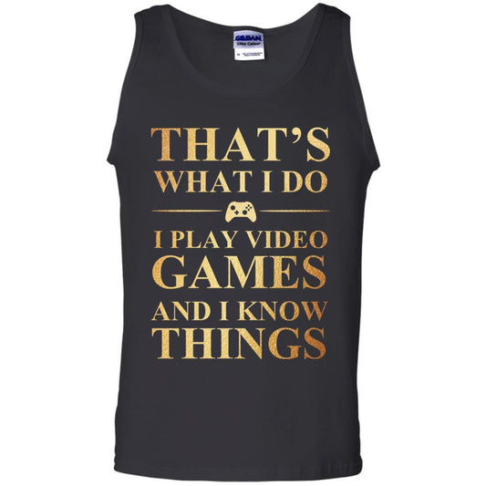 Gamer T-shirt That's What I Do I Play Video Games Black