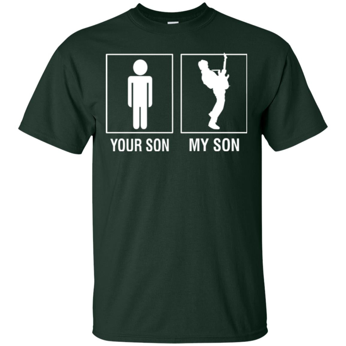 My Son Plays Guitar Daddy Shirt Forest