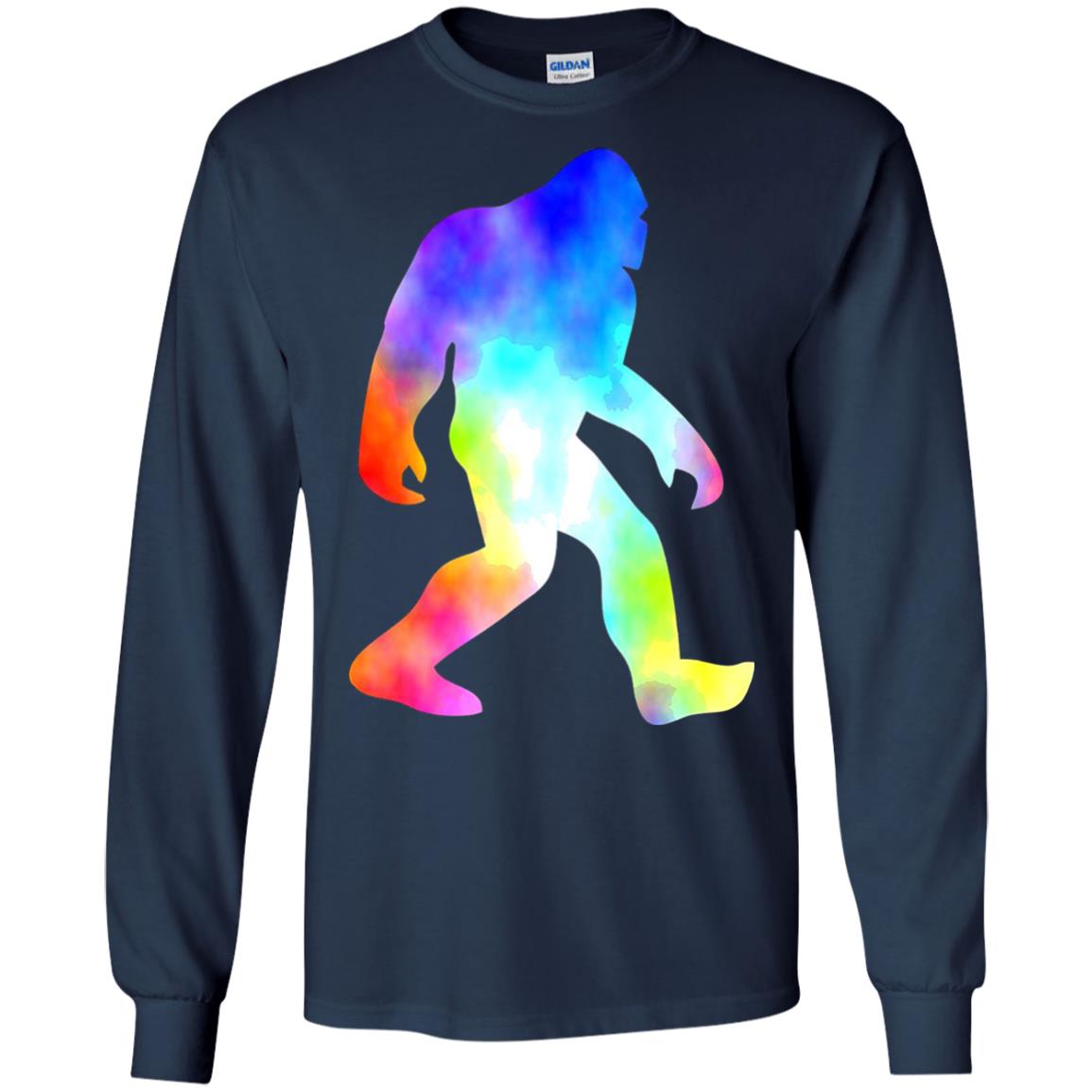 Bigfoot Sasquatch Neon T-shirt Navy