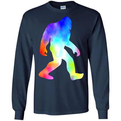 Bigfoot Sasquatch Neon T-shirt Navy