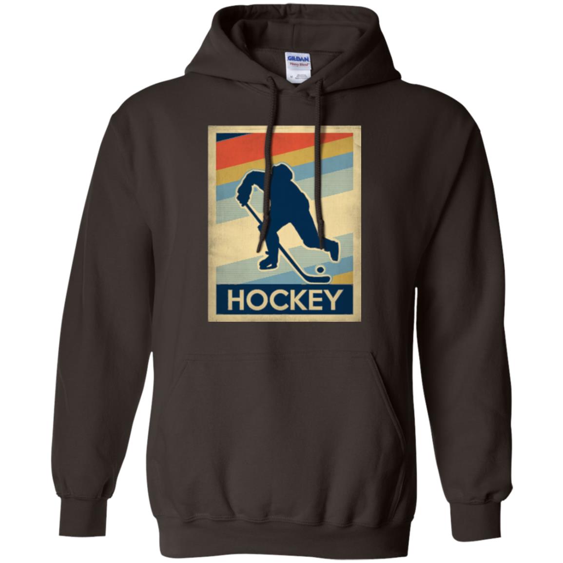Vintage Hockey T-shirt Dark Chocolate