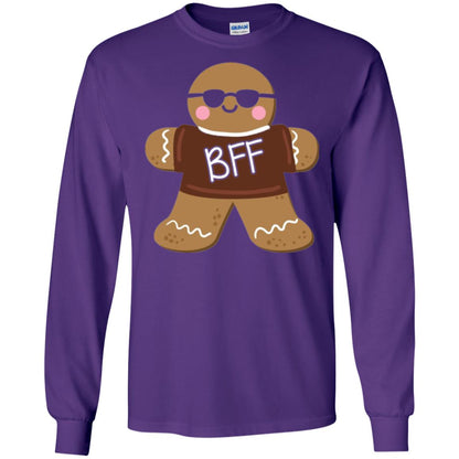 Gingerbread T-shirt Best Friend Forever Purple