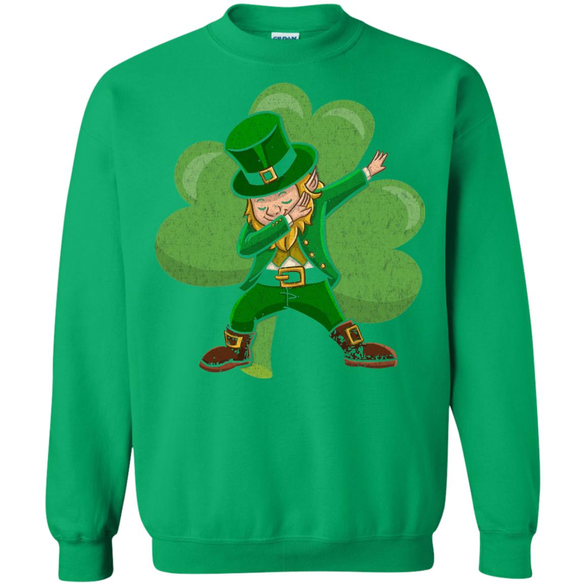 Funny Dabbing Leprechaun Shirt St Patricks Day T-shirt Irish Green
