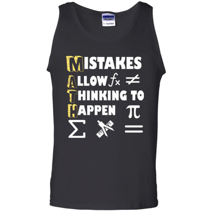 Math Lover T-shirt Mistakes Allow Thinking To Happen Black