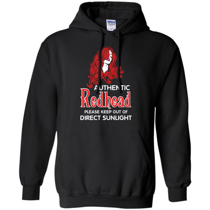 Authentic Redhead Please Keep Out Of Direct Sunlight Cool Redhead Gift Shirt For Girls Black