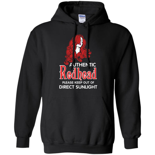 Authentic Redhead Please Keep Out Of Direct Sunlight Cool Redhead Gift Shirt For Girls Black