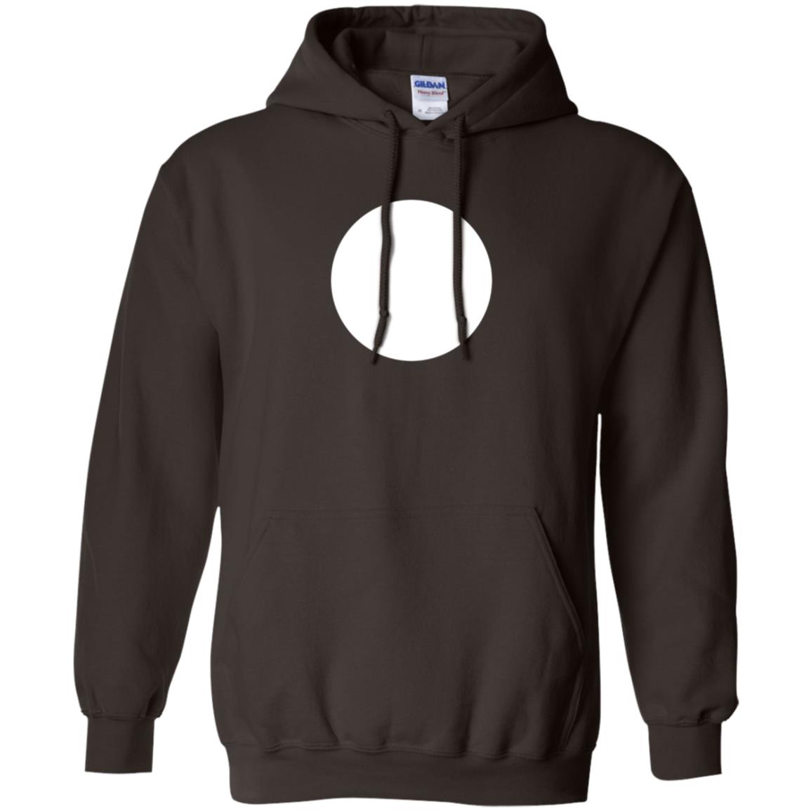Big White Dot T-shirt Dark Chocolate