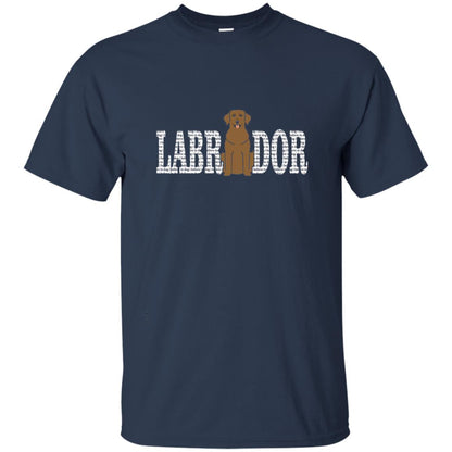 I Believe In Dog Chocolate Labrador Retriever Lover T-shirt Navy