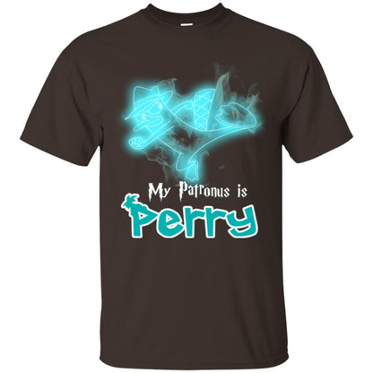 My Patronus Is Perry Hary Potter Fan T-shirt Dark Chocolate