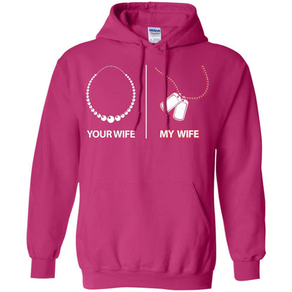 Your Wife My Wife Military Husband Shirt Heliconia