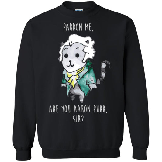 Hamilton Cat T-shirt Pardon Me Are You Aaron Purr Sir Black