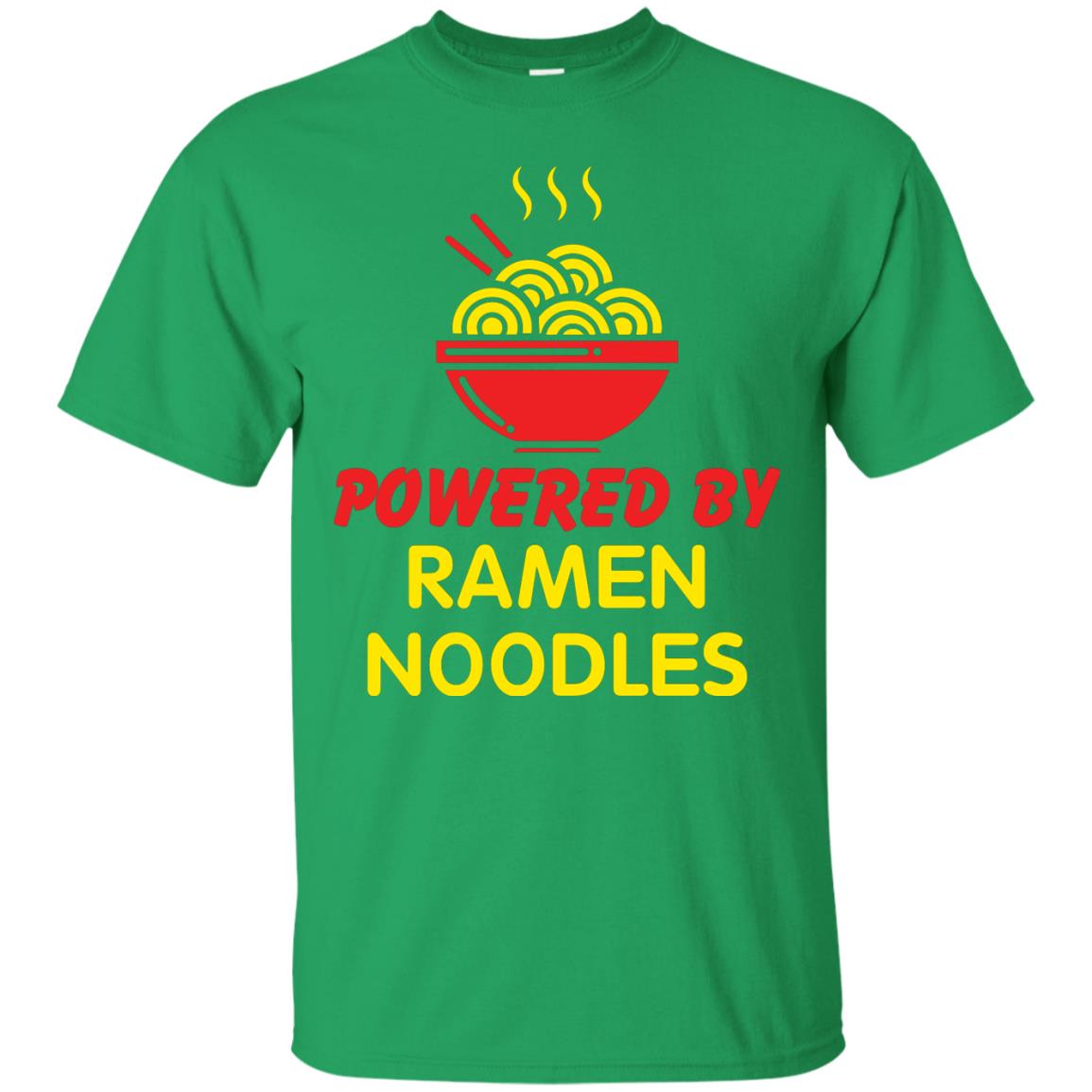 Powered By Ramen Noodles Gift Shirt For Ramen Lover Irish Green