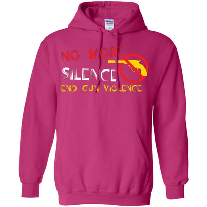 Anti Gun T-shirt No More Silence End Gun Violence Heliconia