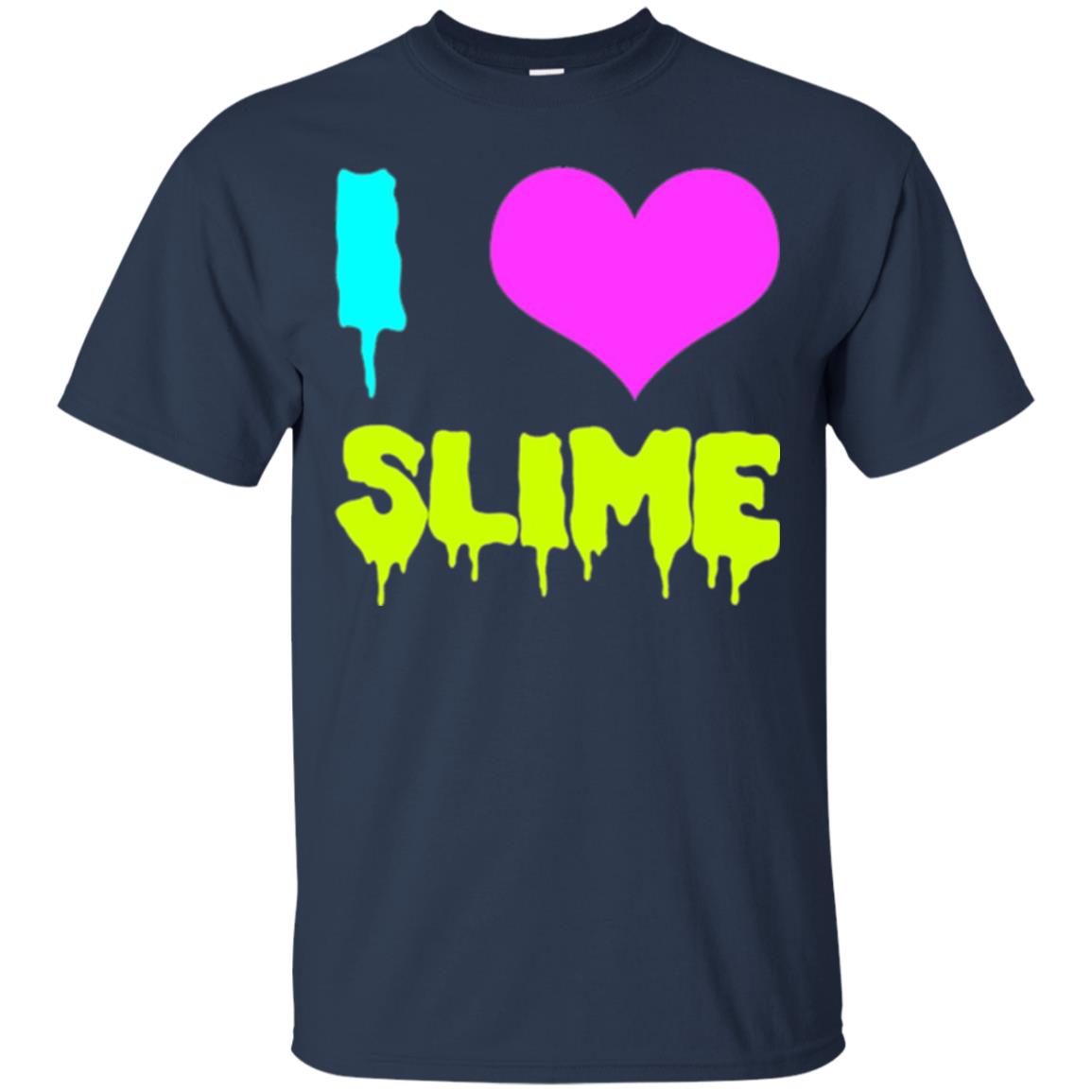 I Love Slime T-shirt Navy