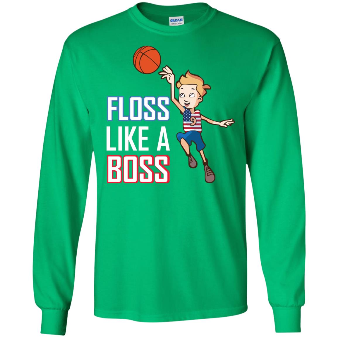 Floss Like A Boss Shirt For Basketball Players Irish Green