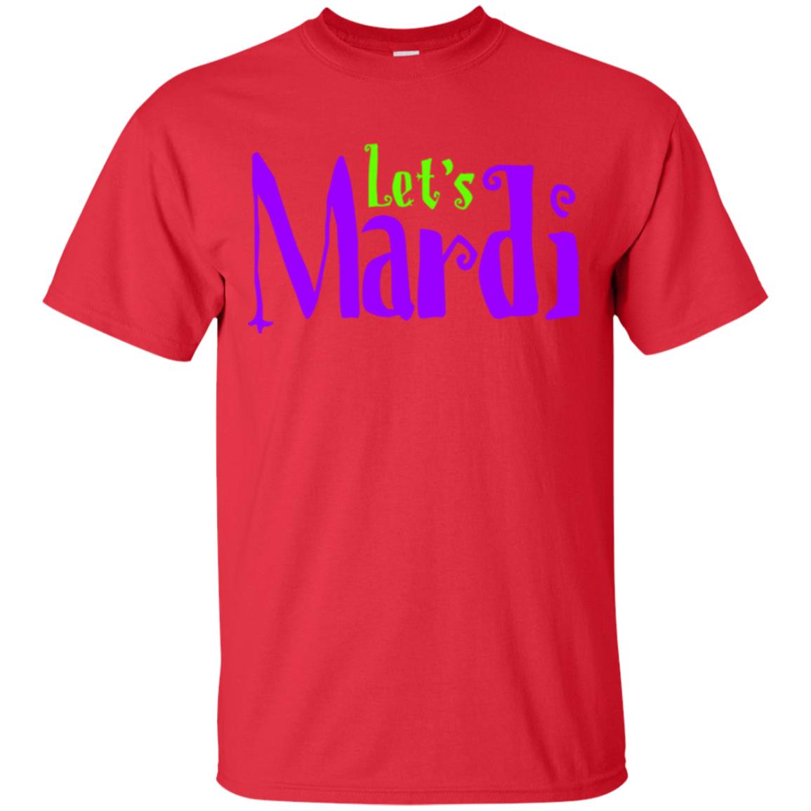 Let's Mardi Mardi Gras T-shirt Red