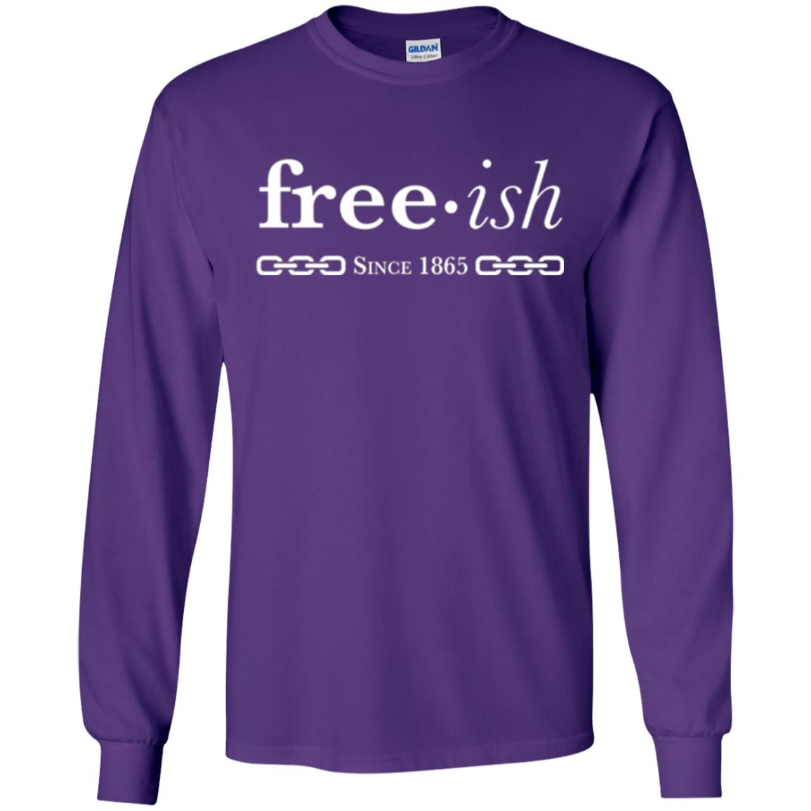 Free-ish Since 1865 Black Pride T-shirt Purple