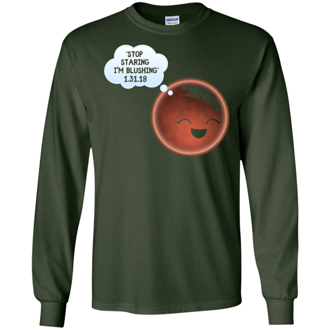 Celestial Total Lunar Eclipse 2018 T-shirt Funny Meme Forest Green