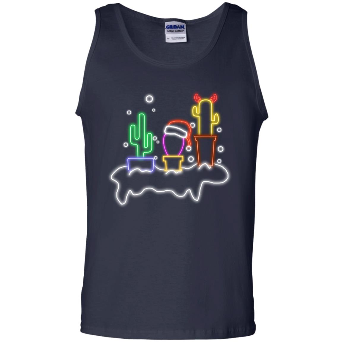 Cactus Merry X-mas Gift Shirt Navy