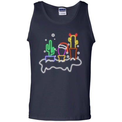 Cactus Merry X-mas Gift Shirt Navy
