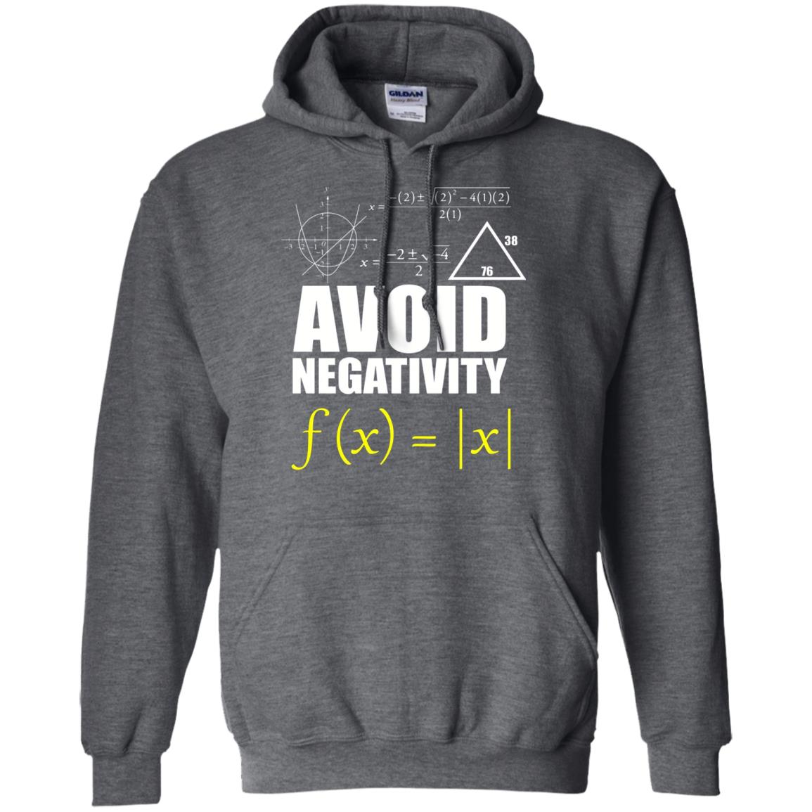 Avoid Negativity Math Teacher T-shirt Dark Heather