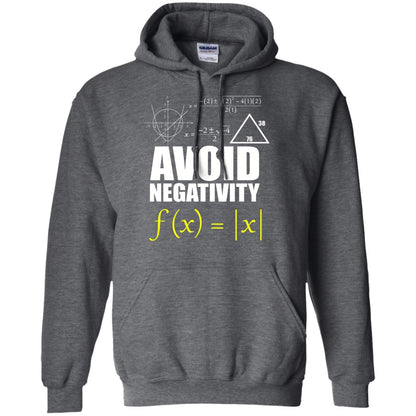 Avoid Negativity Math Teacher T-shirt Dark Heather