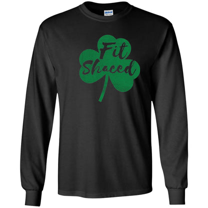 St Patricks Day T-shirt Drinking Fit Shaced Black