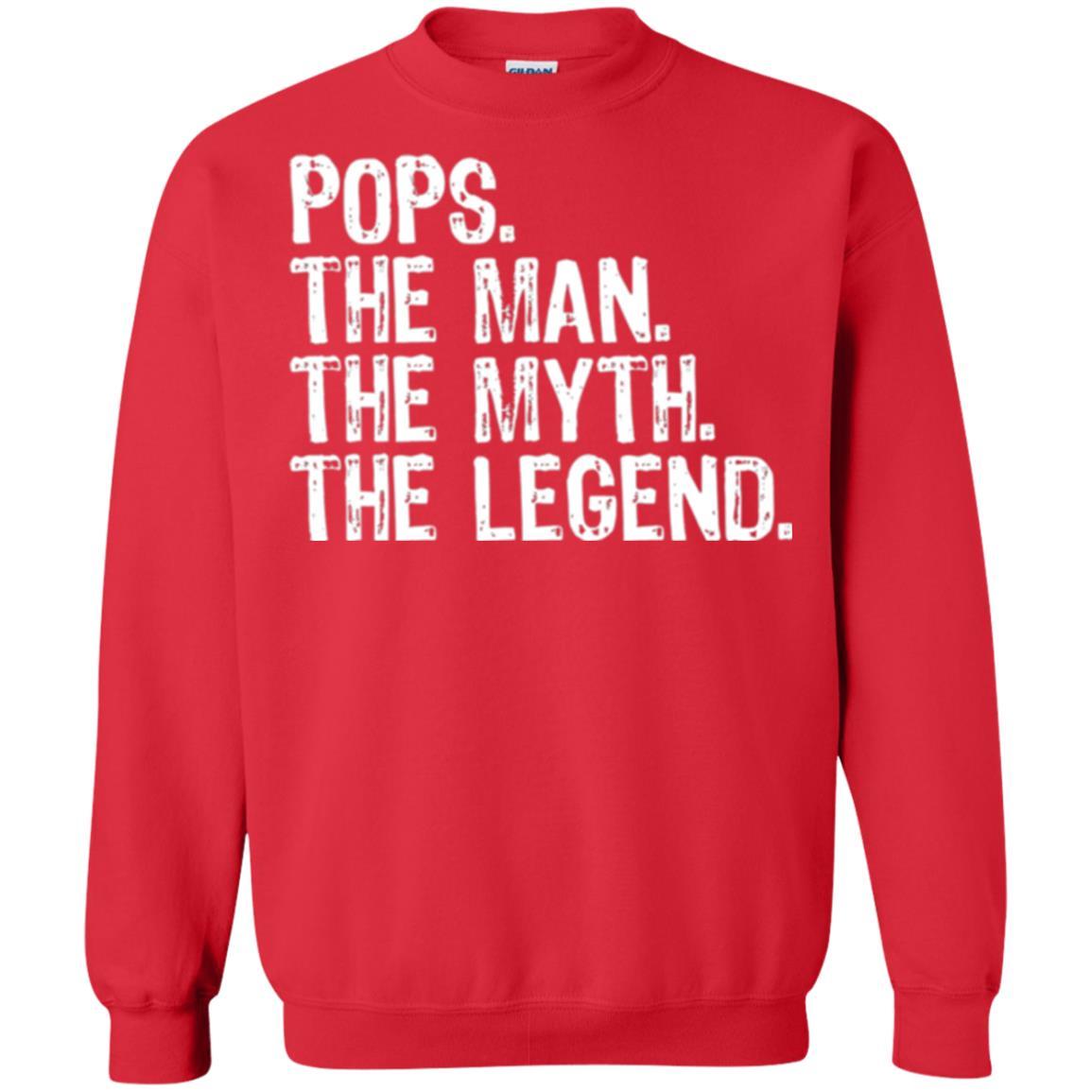 Daddy T-shirt Pops The Man The Myth The Legend Red