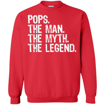 Daddy T-shirt Pops The Man The Myth The Legend Red