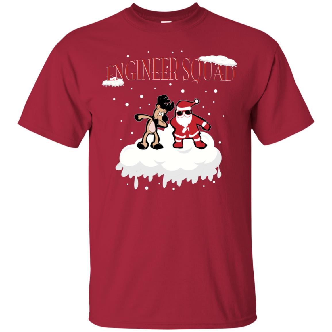 Engineer Squad Engineering X-mas Gift Shirt Cardinal