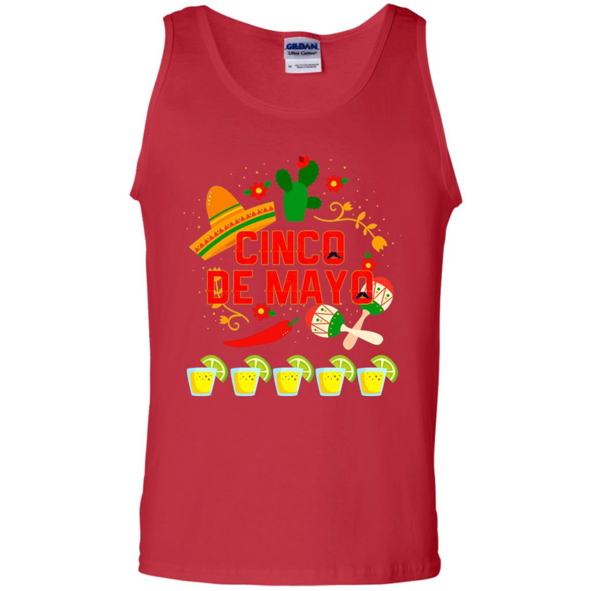 Fiesta Cinco De Mayo T-shirt Red