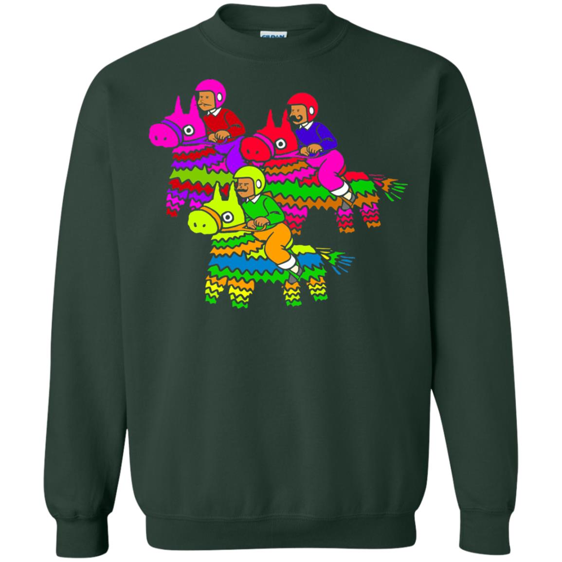 Cinco De Derby Pinata Jockeys Horse Race T-shirt Forest Green