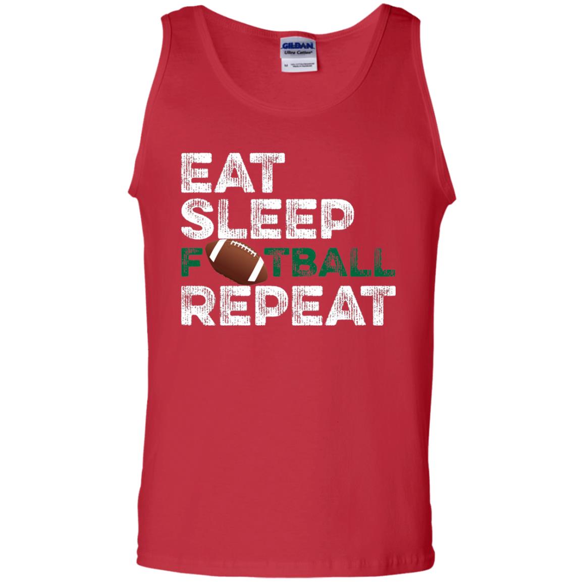 Eat Sleep Football Repeat Football Lover Shirt Red