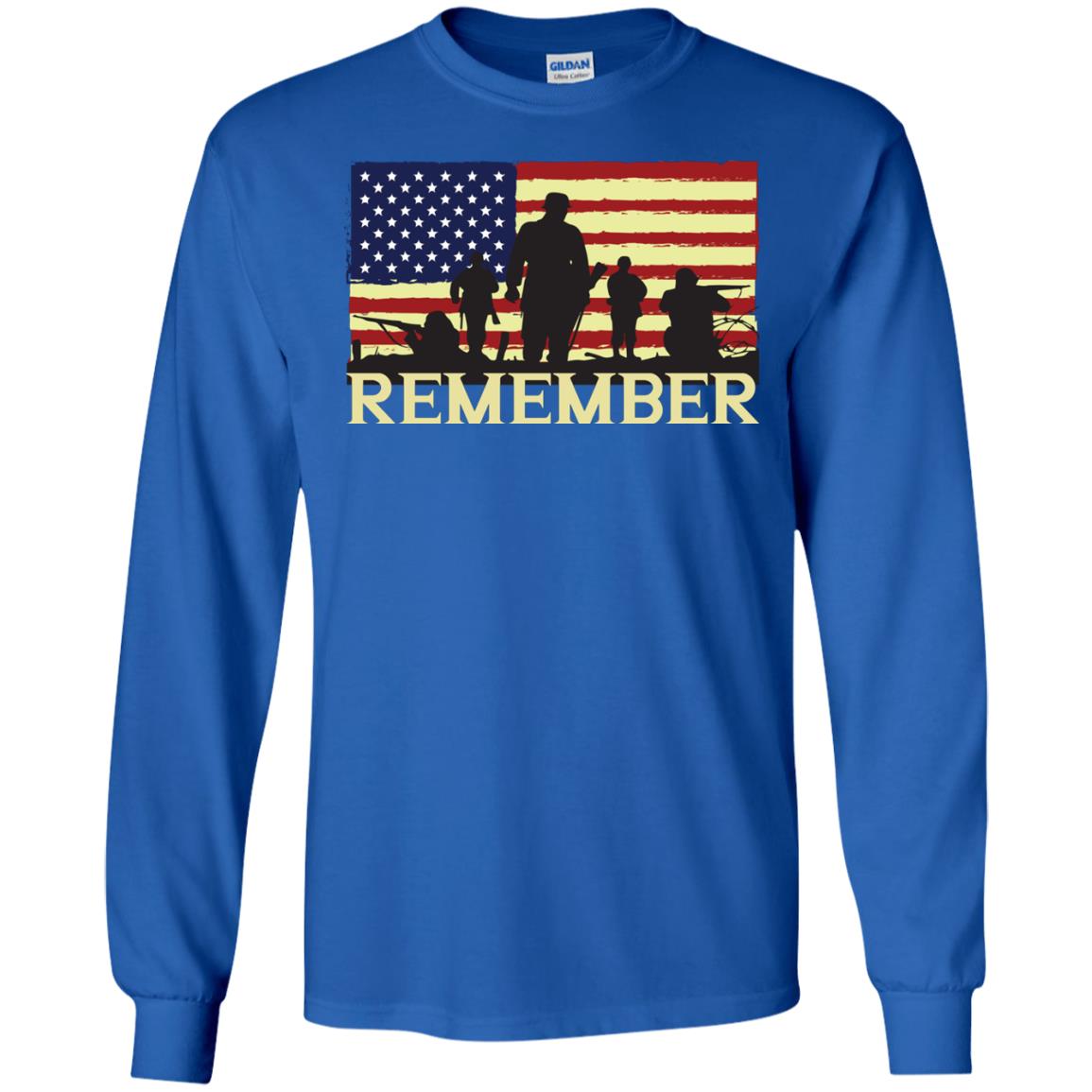 Military Of United States Memorial Day Shirt Royal