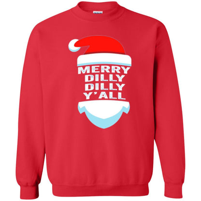 Christmas T-shirt Dilly Dilly Y_all Santa Claus Red