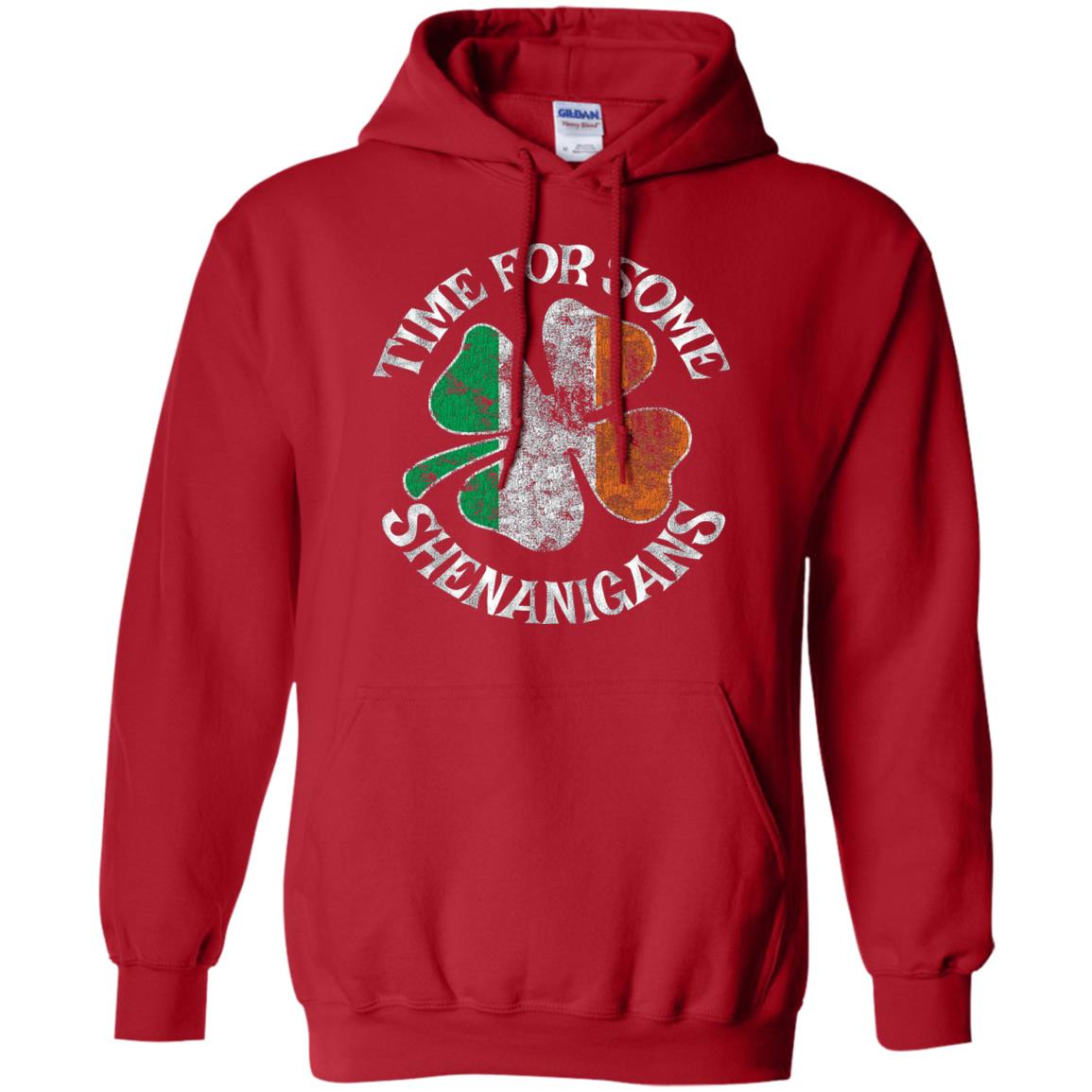 Time For Some Shenanigans St. Patrick_s Day T-shirt Red