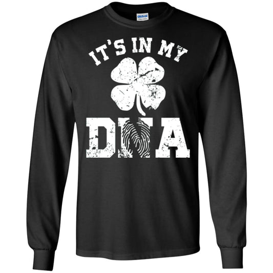 Shamrocks It's In My Dna St. Patrick's Day T-shirt Black