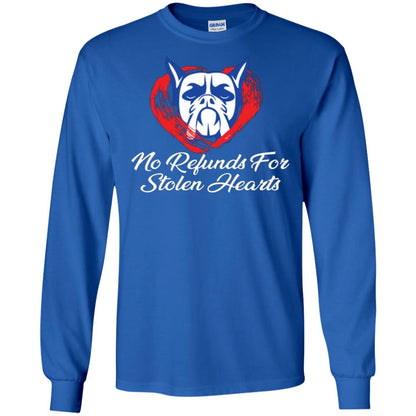 Dog Lover T-shirt No Refunds For Stolen Hearts Royal