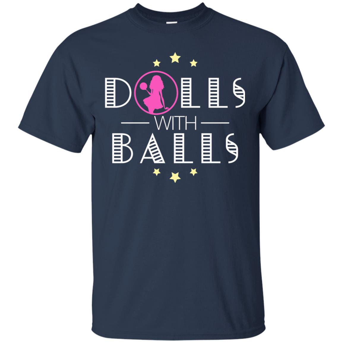 Bowling Lover T-shirt Dolls With Balls T-shirt Navy
