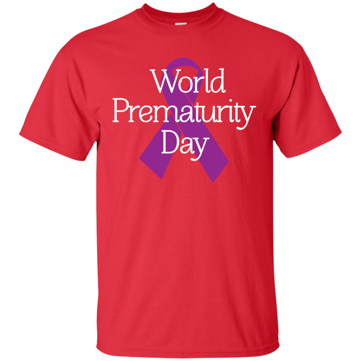 Cancer Awareness T-shirt World Prematurity Day T-shirt Red