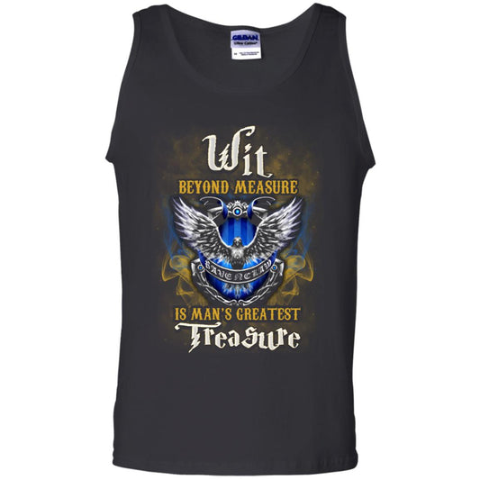 Wit Beyond Measure Is Man's Greatest Treasure Ravenclaw House Harry Potter Fan ShirtG220 Gildan 100% Cotton Tank Top